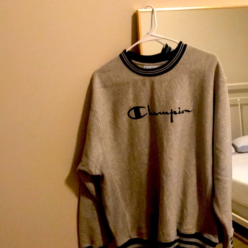 oversized champion crewneck